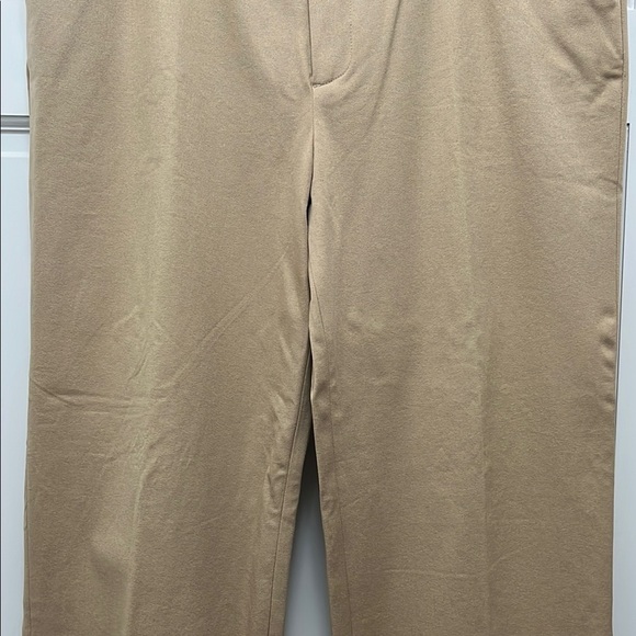 NWT Three Forks Cotton Blend Straight Leg Stretch Twill Khaki Trousers - Size 16 - Picture 4 of 15
